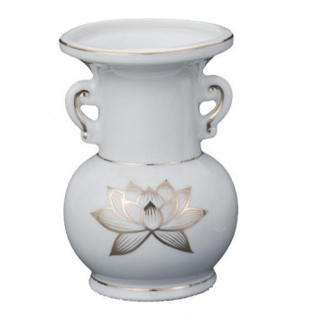ナカムラ商事　仏具用品　白金ハス仏花　4寸(大)　　　　　　　