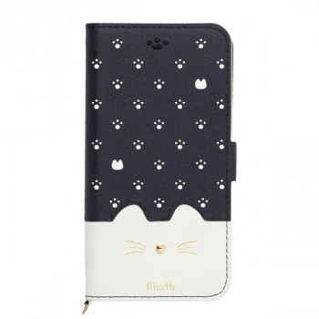 Minette iPhoneSE(第2、第3世代)/8/7/6s/6兼用手帳型ケース  iP7-MIN06　ブラック