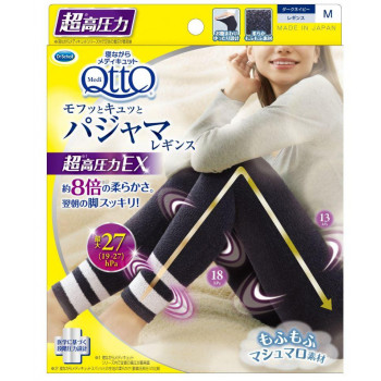 Dr.Scholl ドクターショール メディキュット　モフっとキュッと　パジャマレギンスEX M ダークネイビー