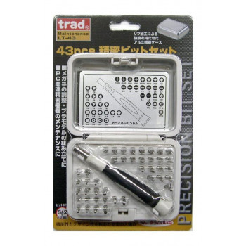 Trad 43pcs 精密ビットセット LT43 820043