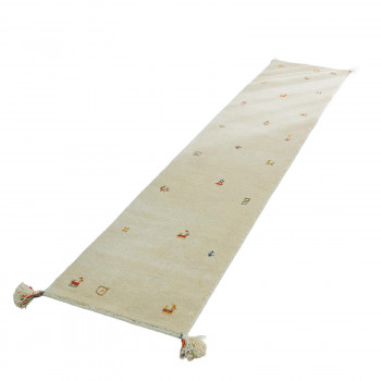 シンプルギャッベラグ　SOYOKA(ソヨカ)　キッチンマット　45×120cm　アイボリー「GSCD904673」