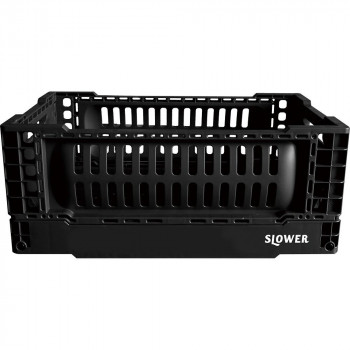 SLOWER(スロウワー) FOLDING CONTAINER BASK　折り畳み収納　S　SLW156　BLACK