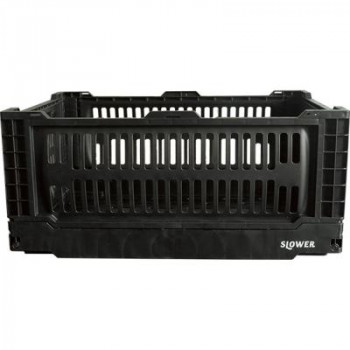 SLOWER(スロウワー) FOLDING CONTAINER BASK　折り畳み収納　L　SLW162　BLACK