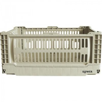 SLOWER(スロウワー) FOLDING CONTAINER BASK　折り畳み収納　L　SLW163　SAND