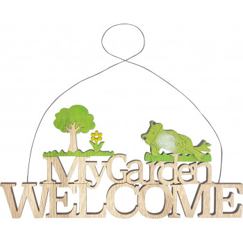 合板　木　バウムサインプレート　Welcome　83443
