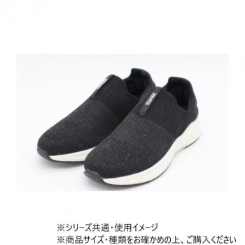 アスティコ かかとを踏んでも大丈夫な　らくらく2WAYシューズ　タウニークラブ　ブラック (L)