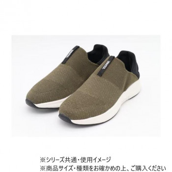 アスティコ かかとを踏んでも大丈夫な　らくらく2WAYシューズ　タウニークラブ　カーキ (M)