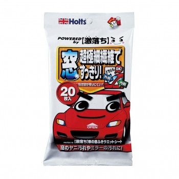 Holts　ホルツ　激落ち　車の窓ふきウェットシート　MH70110
