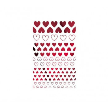 TSUMEKIRA(ツメキラ) ネイルシール　es Heart 4 メタリックレッド　ジェルネイル専用 ES-HEA-104