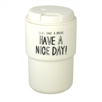 ダブルウォールタンブラー NICEDAY 340ml WH