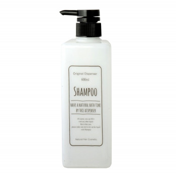 ポンプボトル スクエア600ml シャンプー