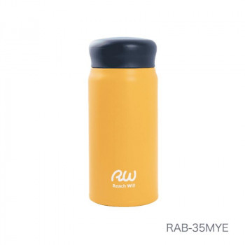 Reach Will ステンレス製真空マグボトル 350ml マットイエロー RAB-35MYE