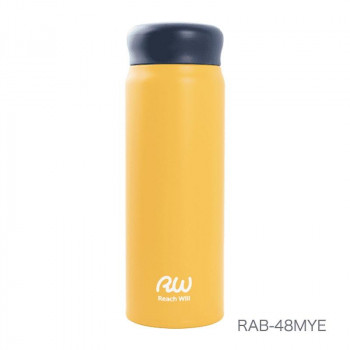 Reach Will ステンレス製真空マグボトル 480ml マットイエロー RAB-48MYE