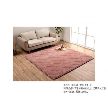 ラグ コーデュロイ 無地 約185×300cm 約4畳 こたつ敷布団 ピンク 1290970225801