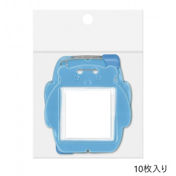 ORIONS　クマ型名札　10枚パック　スカイ　C-72-10-S