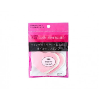 日本パフ　ファンデ崩さずムダな皮脂をサッと吸い取るあぶら取りスポンジ　オイルオフスポンジ