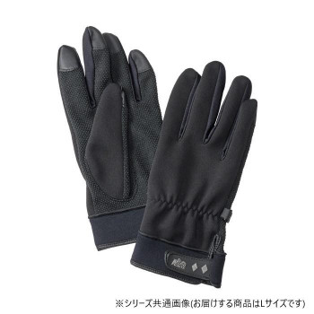 ウォームフィットトレッキンググローブ ブラック Lサイズ GI007U/BK