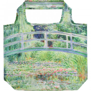 名画エコバッグ モネ「睡蓮の池と日本の橋」 AE-00830