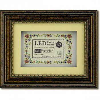 LED ボックス フォトフレーム アンティーク ブロンズ LF-03565