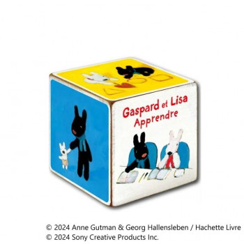 リサとガスパール 木製キューブ アート「はじめてえほん」 Lサイズ GL-01202