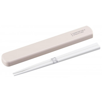 オーエスケー コンフォータブル 引フタ箸箱セット(19.5cm) グレー HS-16
