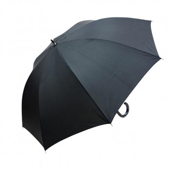 藤田屋 耐風紳士長傘 耐風 無地 ブラック GB65-1714