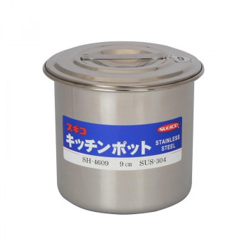 スギコ 18-8目盛付深型キッチンポット(手無)  SH-4609  SA0664