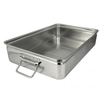 スギコ 18-8手付番重バット(丸棒取手)  SH-5537-11H(大・深型11cm)  ST0980