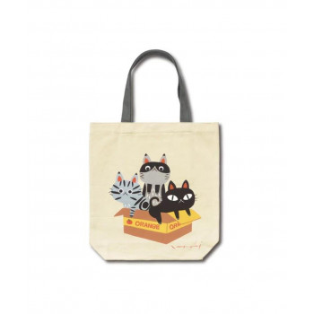 糸井忠晴 コットン トートバッグ「箱ねこ」 IT-01536