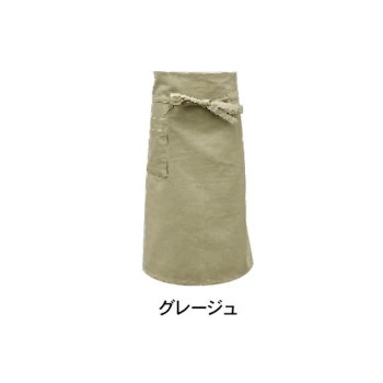 ギャルソンエプロンロング グレージュ 400897501