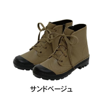 フレンチスタイルレインブーツ (M) サンドベージュ 400866101