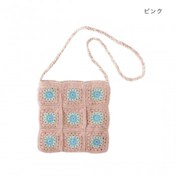 ショルダーバッグ クロシェット ピンク 15622551046