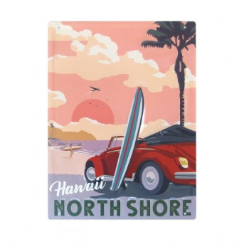 エンボス リゾートサイン  HAWAII NORTHSHORE DE054902