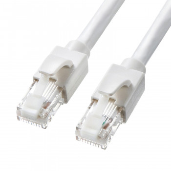 サンワサプライ カテゴリ6ALANケーブル ホワイト 10m KB-T6ATS-10W
