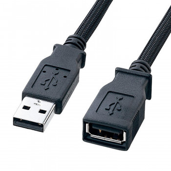 サンワサプライ ナイロンメッシュUSB2.0ケーブル 2m KU20-NM20ENK