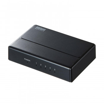 サンワサプライ ギガビット対応スイッチングハブ 5ポート マグネット付 LAN-GIGAP501BK