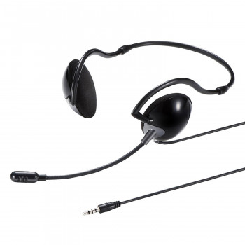 サンワサプライ 4極対応 ヘッドセット MM-HS403BK