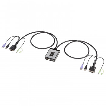 サンワサプライ ディスプレイエミュレーション対応DVIパソコン自動切替器 2:1 SW-KVM2DUN