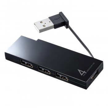 サンワサプライ USB2.0ハブ 4ポート ブラック USB-2H416BK