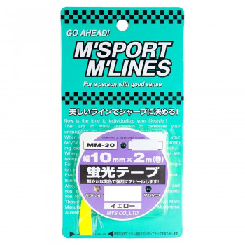蛍光テープ YE 10mm×2m MM-30