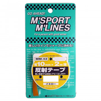 反射テープ YE 10mm×2m MM-42