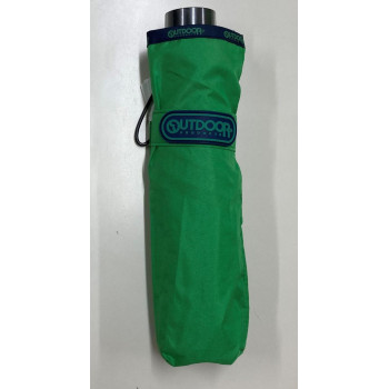 OUTDOOR PRODUCTS 無地パイピングミニ折傘 55cm グリーン 10002504