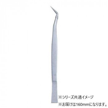 美鈴 精密ピンセット(先曲) 160mm 862