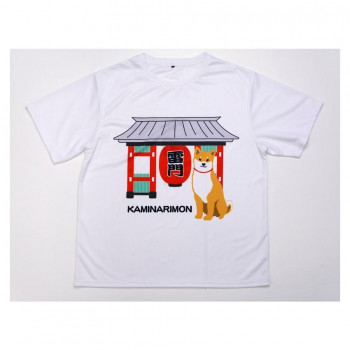 フレンズヒル　TシャツXL　カミナリモンシバタ　ホワイトHW-382-150