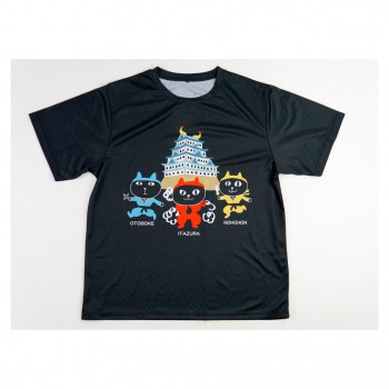 フレンズヒル　TシャツXL　ニンジャネコマン　ブラックJW-292-150