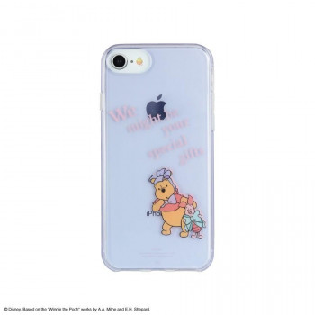 ディズニー くまのプーさん iPhoneSE(第2・3世代)6～8/6s対応ケース リボン DNG-95A