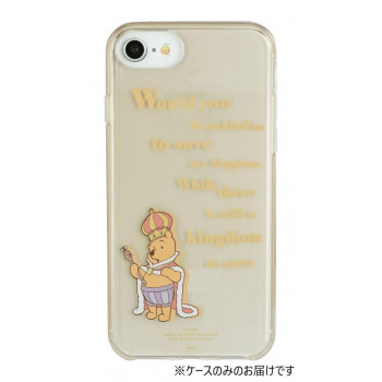 ディズニー くまのプーさん iPhoneSE(第2・3世代)6～8/6s対応ケース おうさま DNG-95C