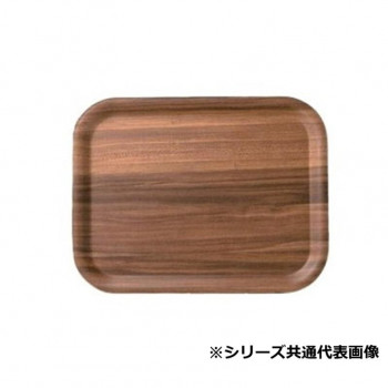 福井クラフト　耐熱木)37cm長角トレーダークブラウンSL 17416150
