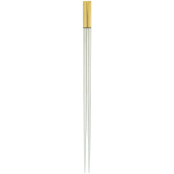 福井クラフト　PBT 23.5cm細身四角箸 金/銀 90022584