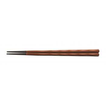 福井クラフト　PBT 22.5cm六角立荒彫箸春慶塗 90022693